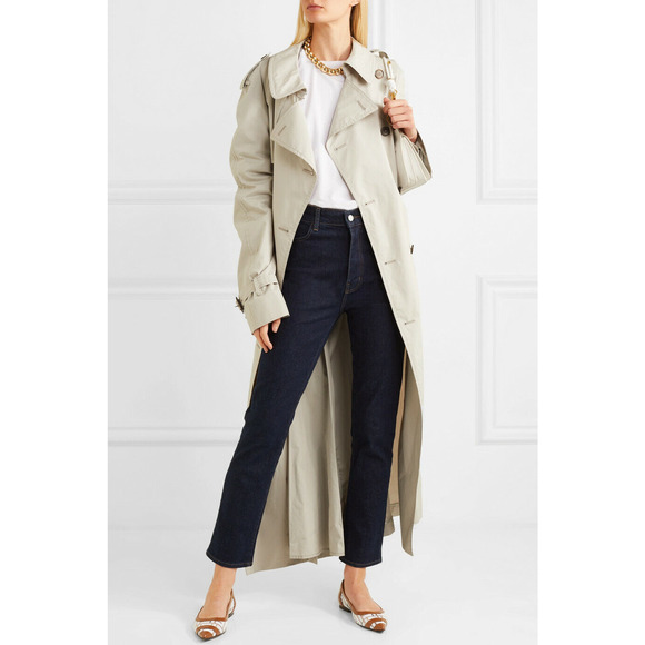 Fendi White PVC Colibri Brown Leather FF Logo Pointed Ballerina Ballet Flat 39.5 - Picture 3 of 12